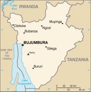 Burundi map