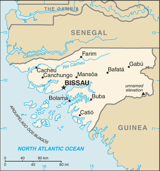 Guinea Bissau map