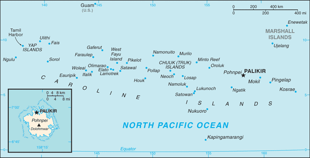 Micronesia map